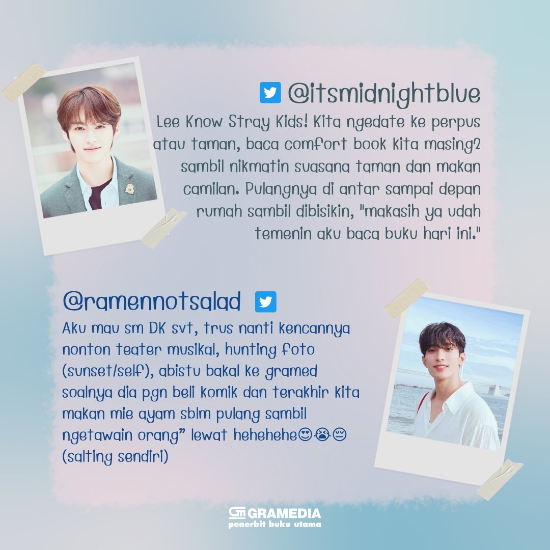 fiksigpu's tweet photo. Luar biasa antusiasme teman-teman dalam menyalurkan kehaluan demi bias tercinta π
Selamat untuk @itsmidnightblue dan @ramennotsalad yang berhasil mendapatkan novel XOXO sekaligus photocard Jaewoo π Mari lanjutkan kehaluan ini π
#xoxo #AxieOh #fiksigpu #bukugpu #gpuromance https://t.co/nbX0tOOo7s