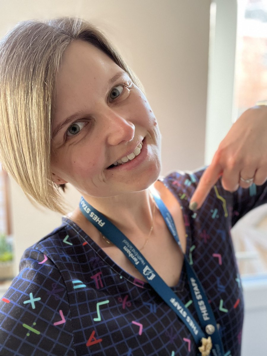 Miss Savill’s #LuckyMathsDress is out for the last time this term… Ready for #MathsPaper3 today - wishing all the best to #TeamFHES Year 11 students!