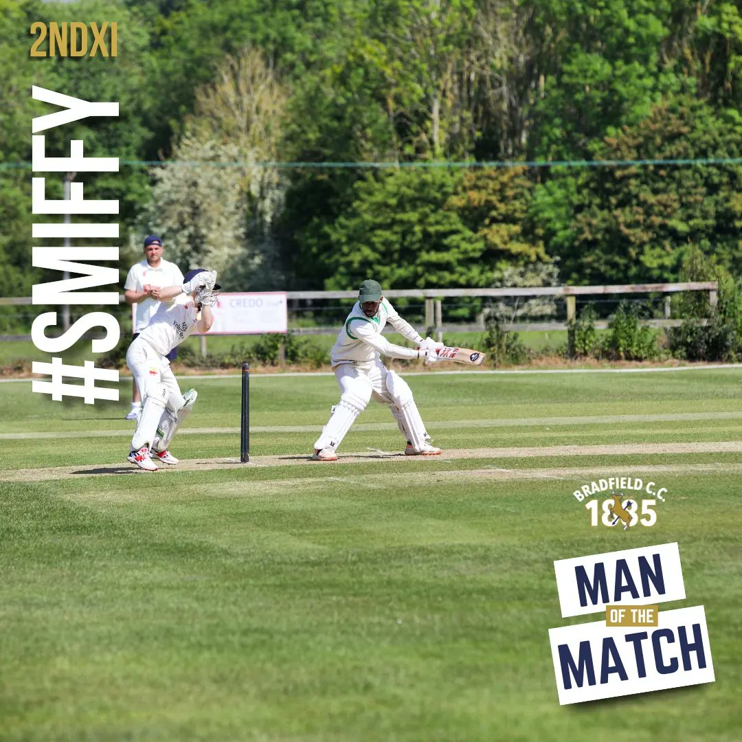 BradfieldCC1885's tweet photo. 🏏 MOTM - 2ndXI 🏏

Congratulations to Niffy (now forever known as Smiffy) for being named Man of the Match for the 2ndXI win against A&amp;B Wanderers CC

#MOTM #manofthematch #2ndXI #divisionfour #norfolkcricket #bradfieldcc https://t.co/NZfOqlxPZc