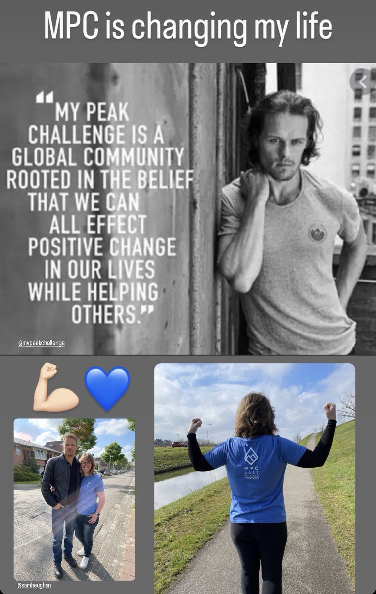Rebec75's tweet image. MPC is changing my life and I love it. Thank you @SamHeughan , thank you @CoachValbo and thank you @MyPeakChallenge 💙💪🏻 
I’m starting to love myself again and that feels good. Feeling stronger by the day.