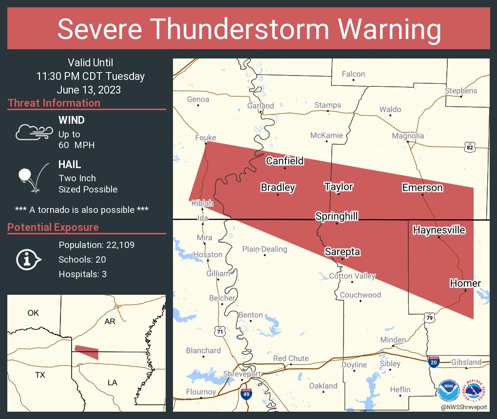 NWS Severe Tstorm on Twitter "Severe Thunderstorm Warning including