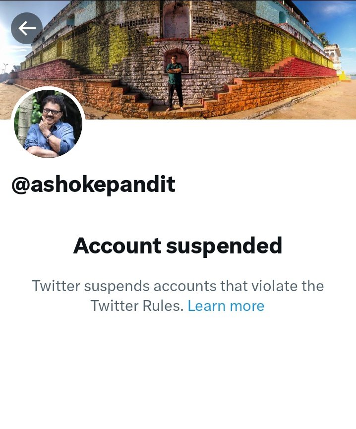 हेल्लो @Twitter @elonmusk @TwitterIndia, मशहूर भारतीय फिल्मकार @ashokepandit हैंडल को क्यों सस्पेंड कर दिया गया? क्या ये किसी दबाव में हो रहा है? कृप्या @ashokepandit जी का हैंडल जल्द से जल्द पुनः स्थापित करे।