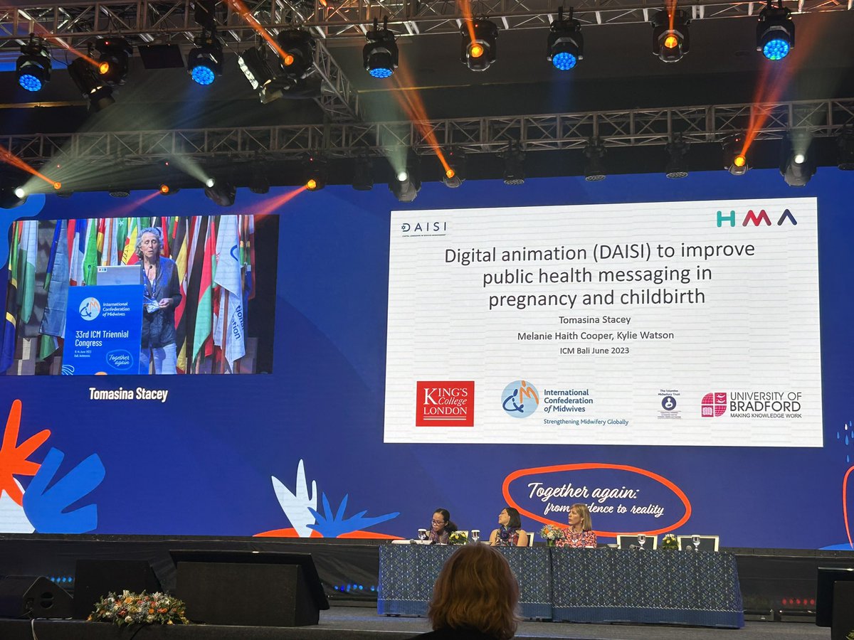 Co-produced digital animations can help minoritised women access culturally relevant maternal public health education. An excellent presentation by @TomasinaStacey in collaboration with @melaniec2 #ICM2023 #midwivesinBali