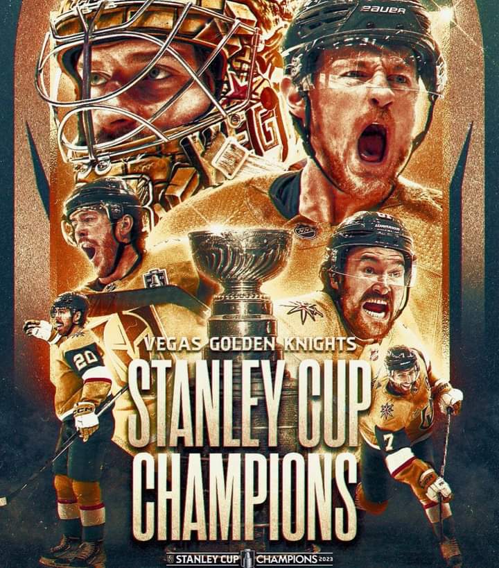 The Realm is Unknighted!!! CONGRATULATIONS TO THE @VegasGldnKnghts for winning the Stanley Cup title after beating the @FloridaPanthers 9-3🏆🏒🥅.