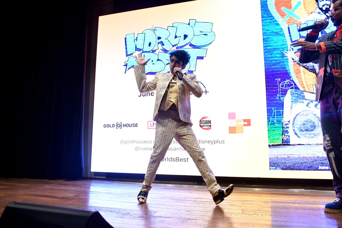 Drop the beat, NYC! 🤩 We’re seeing stars at the Gold House VIP screening of #WorldsBest🎤!

World’s Best, an Original movie, starts streaming June 23 on <a href="/DisneyPlus/">Disney+</a>. (1/3)