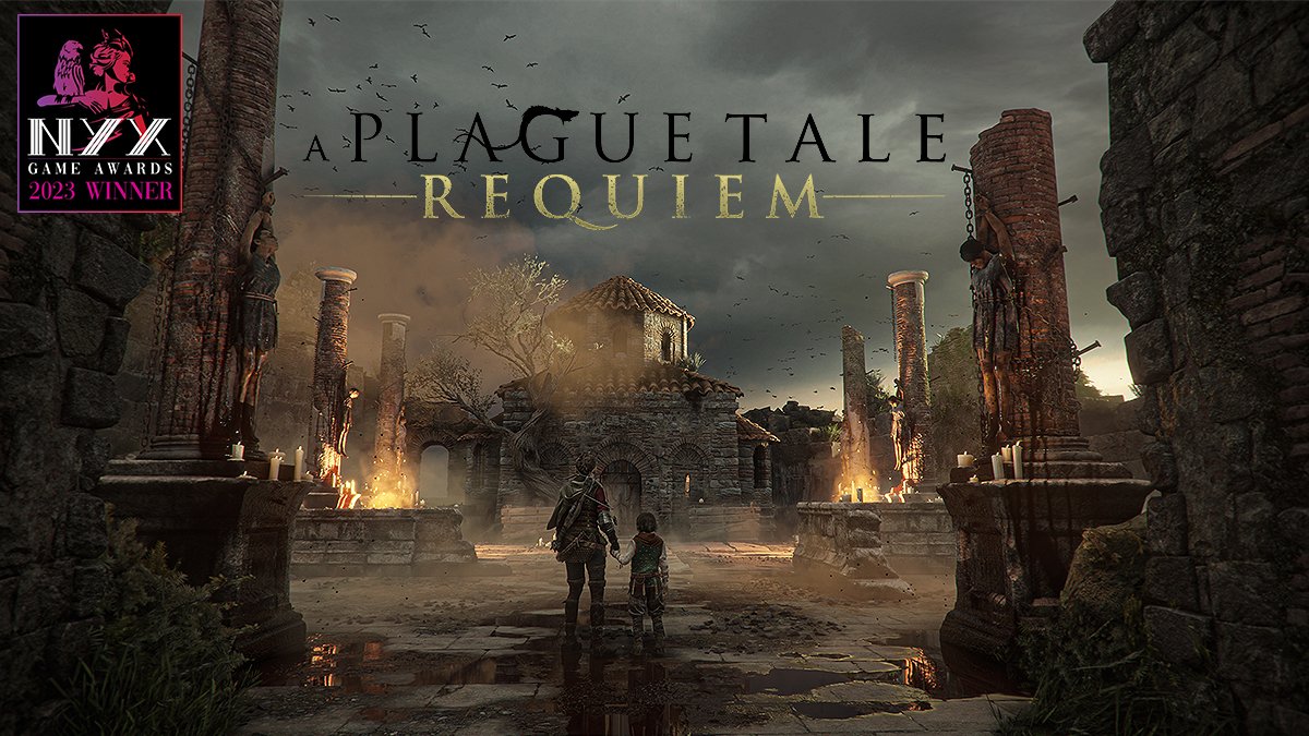 𝟐𝟎𝟐𝟑 𝐖𝐢𝐧𝐧𝐞𝐫 𝐇𝐢𝐠𝐡𝐥𝐢𝐠𝐡𝐭 🎮

A Plague Tale : Requiem by @Focus_entmt

Winner's Page: tinyurl.com/2zxnkxy9
Enter today: nyxgameawards.com

#NYXAwards #NYXgameawards #gameawards #bestperformance #Xbox #PlayStation #NintendoSwitch