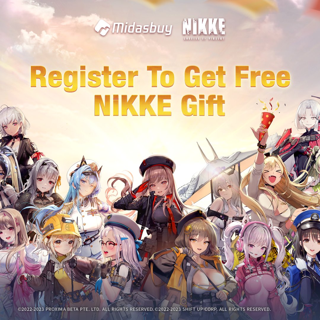 😍Register in #Midasbuy to get exclusive #NIKKE registration gift -- A FREE recruit voucher!🎁
🔗midasbuy.com/apps/activity/…

1️⃣ Follow @Midasbuyglobal 
2️⃣ Use FB or e-mail to register a new Midasbuy account
3️⃣ Link your NIKKE Player ID
4️⃣ Get your gift code and redeem it in game