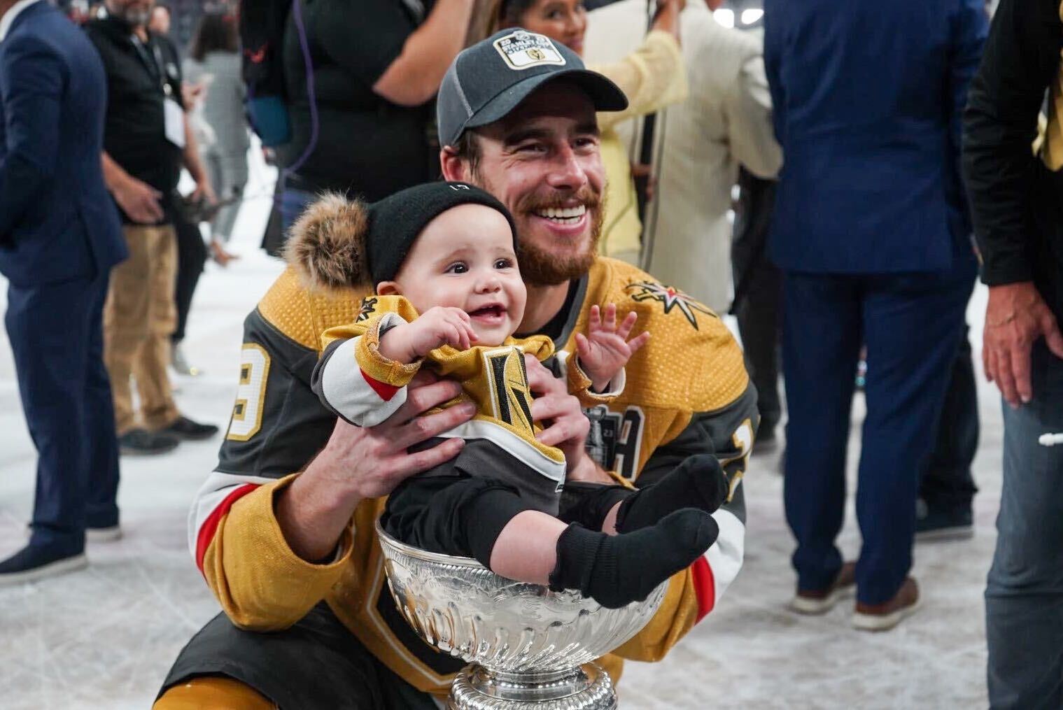 NHL on X: BABY IN THE CUP 👶 #StanleyCup Cc: Reilly Smith   / X
