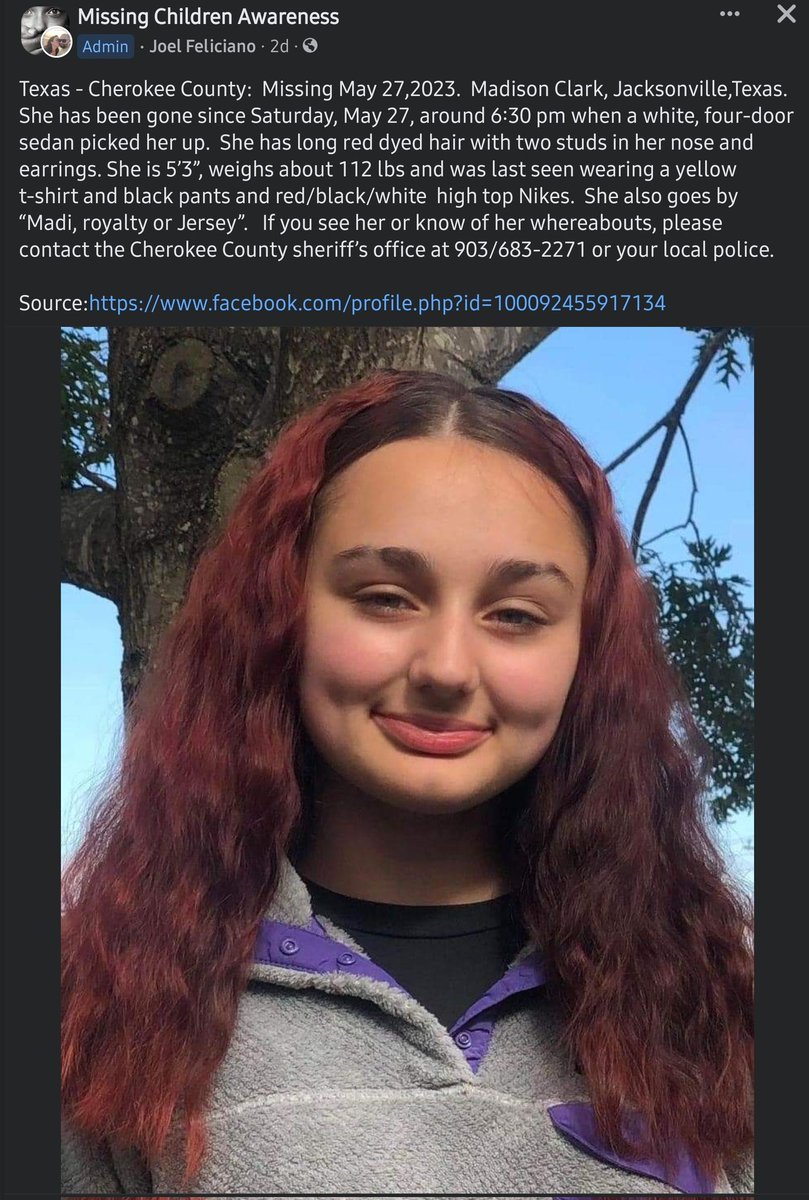 AdanSanches17's tweet photo. #Missing #missingchild #MissingPerson #missingkid #missingteen #saveourchildren #savethechildren #protectthechildren #ProtectTheKids #ProtectTheChildren #Texas #rusktx #cherokeecounty https://t.co/RvG9nsv8di