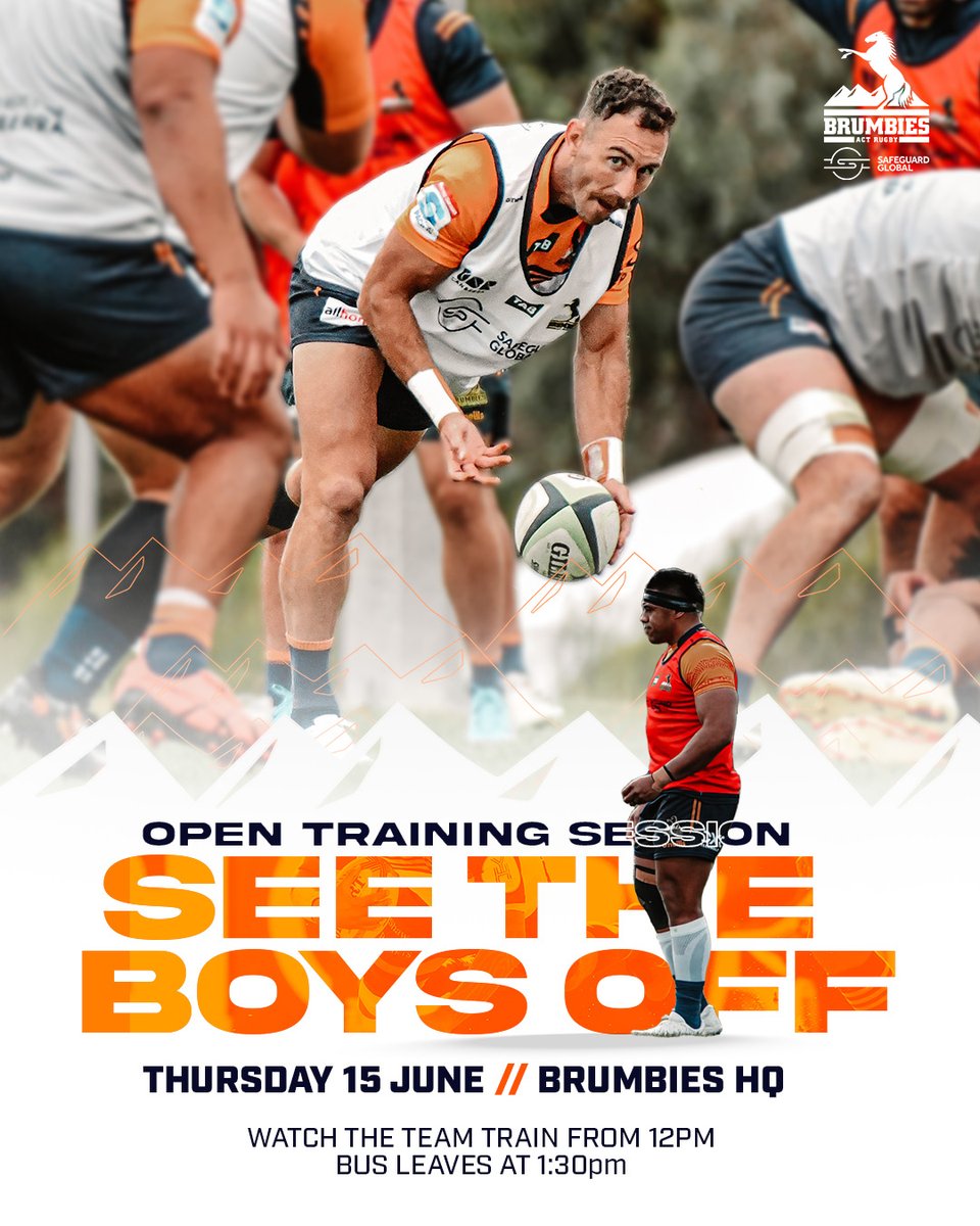 🐴🙌🏽 Calling all Brumbies family. 

Come watch the boys put in their final preparations for Saturday's <a href="/SuperRugby/">Super Rugby Pacific</a>  Semi Final then see the boys off as they set sail for Hamilton! 

12pm training/1:30pm Bus leaves Brumbies HQ. 

#ProudToBeABrumby