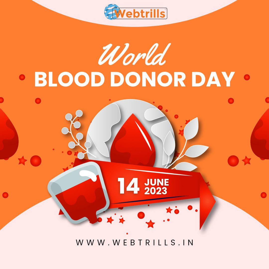 A simplistic voluntary act of blood donation delivers the difference between life and death for someone
🩸HAPPY BLOOD DONOR DAY🩸
.
#webtrills #blooddonor #blooddonation #worldblooddonorday #blooddonorsday #savelives #actofkindness