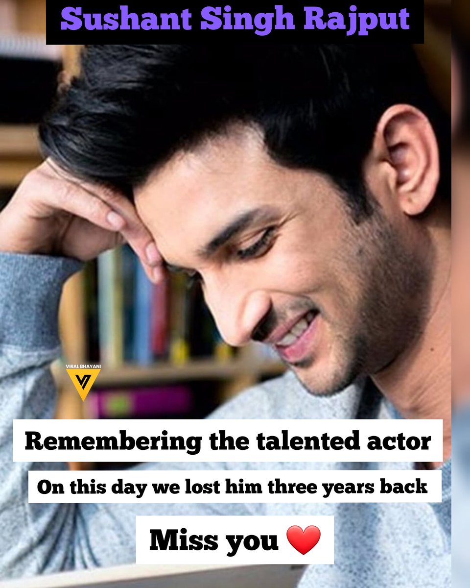 It feels like a personal loss for all of us. We miss this great talented and versatile actor. #sushantsinghrajput 🙏