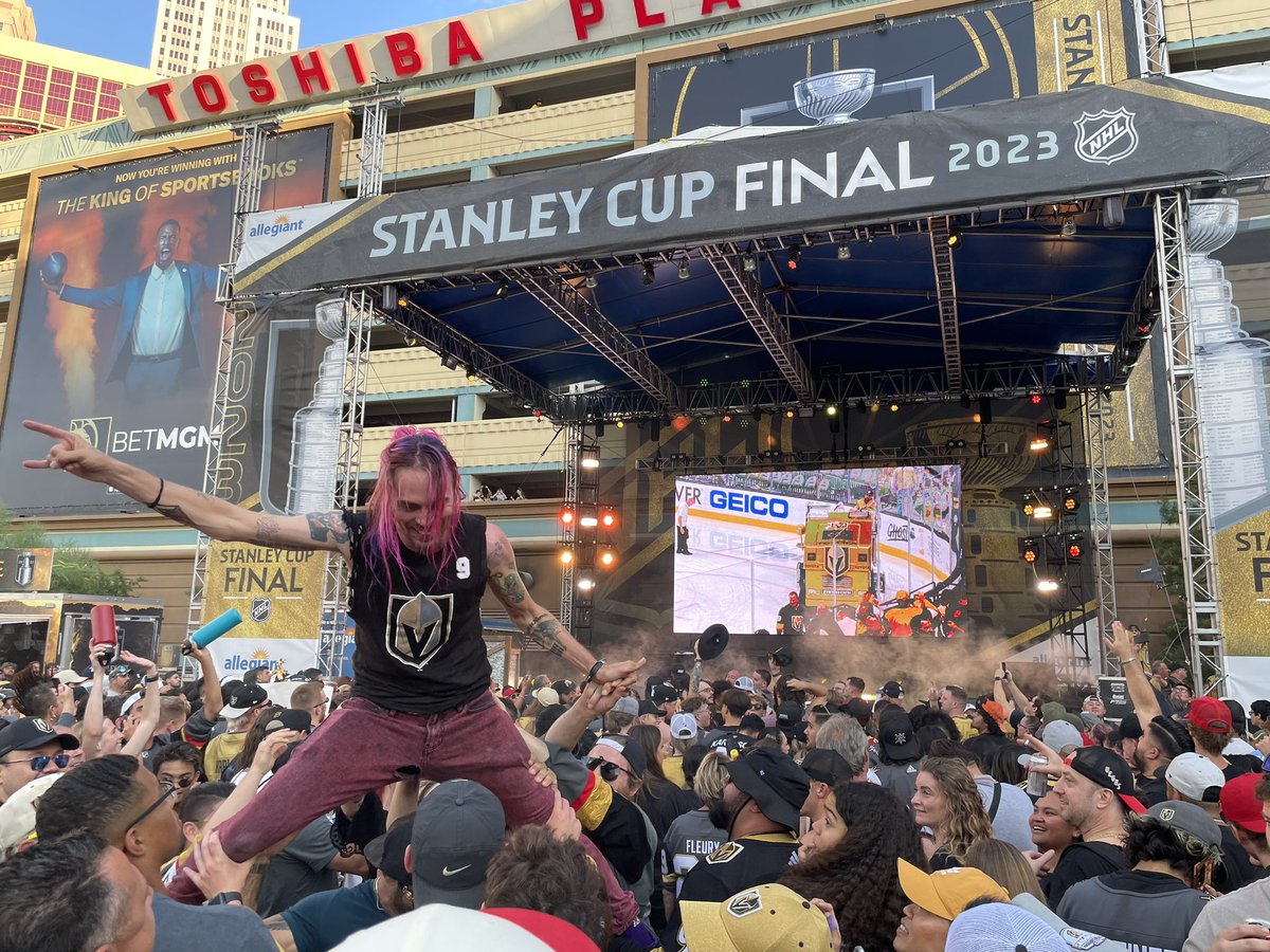JAnderson9505's tweet photo. To the team that embraced our community when we needed them most, to the sport I didn’t know I loved, and the team I didn’t know I needed. The Vegas Golden Knights are our 2023 Stanley Cup Champions! #vegasborn #VegasStrong https://t.co/Txr4wSpDCo
