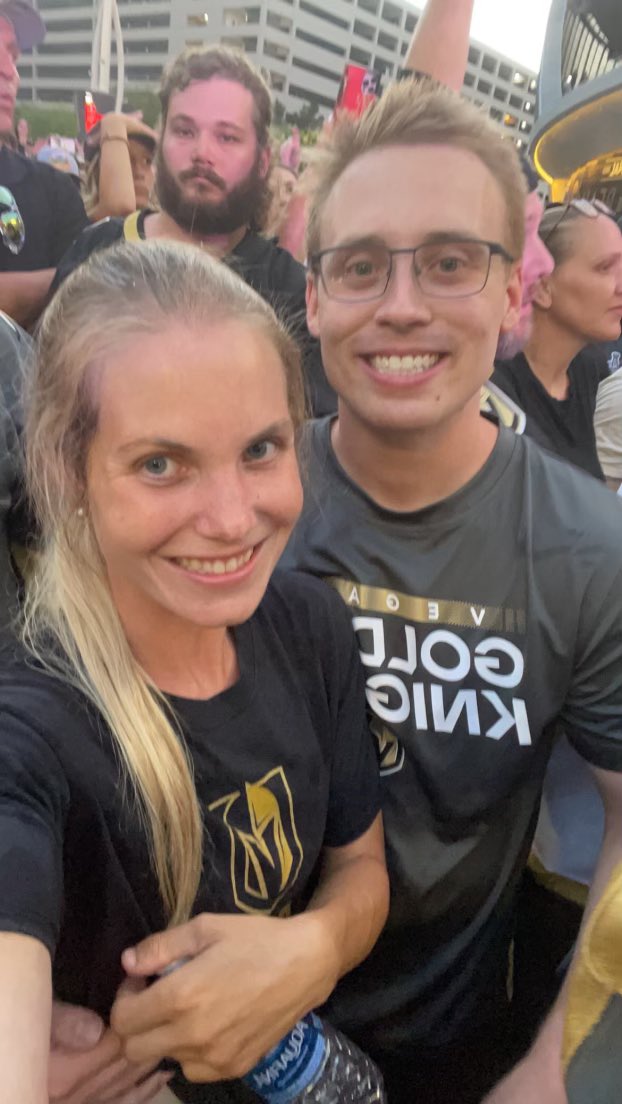 JAnderson9505's tweet photo. To the team that embraced our community when we needed them most, to the sport I didn’t know I loved, and the team I didn’t know I needed. The Vegas Golden Knights are our 2023 Stanley Cup Champions! #vegasborn #VegasStrong https://t.co/Txr4wSpDCo