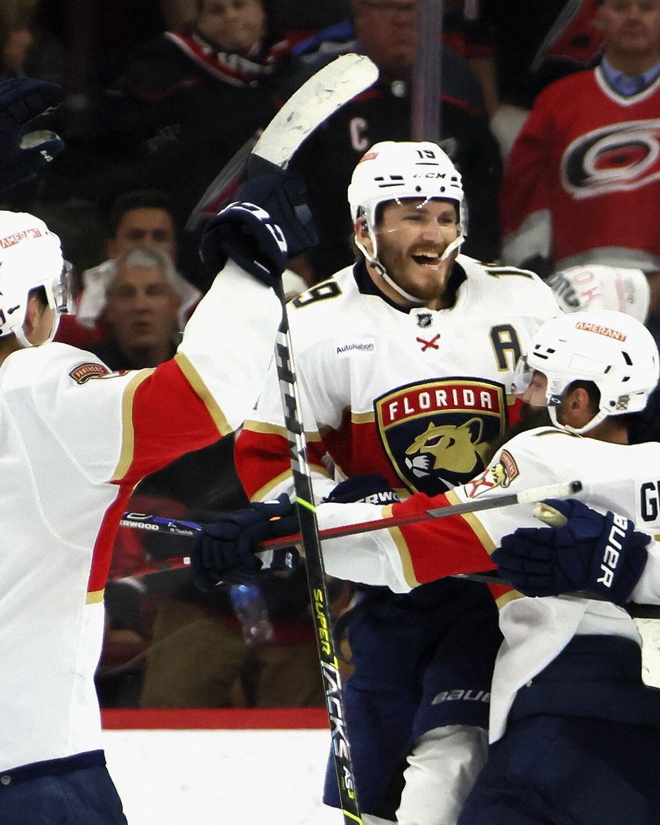 What a run for the Florida Panthers 👏

-Finished reg. season 42-32-8
-No. 8 seed in Eastern Conf.
-Erased 3-1 deficit vs. No. 1 seed Bruins
-Knocked out No. 4 seed Maple Leafs in 5
-Swept No. 2 seed Hurricanes in ECF
-First Stanley Cup Final since 1996