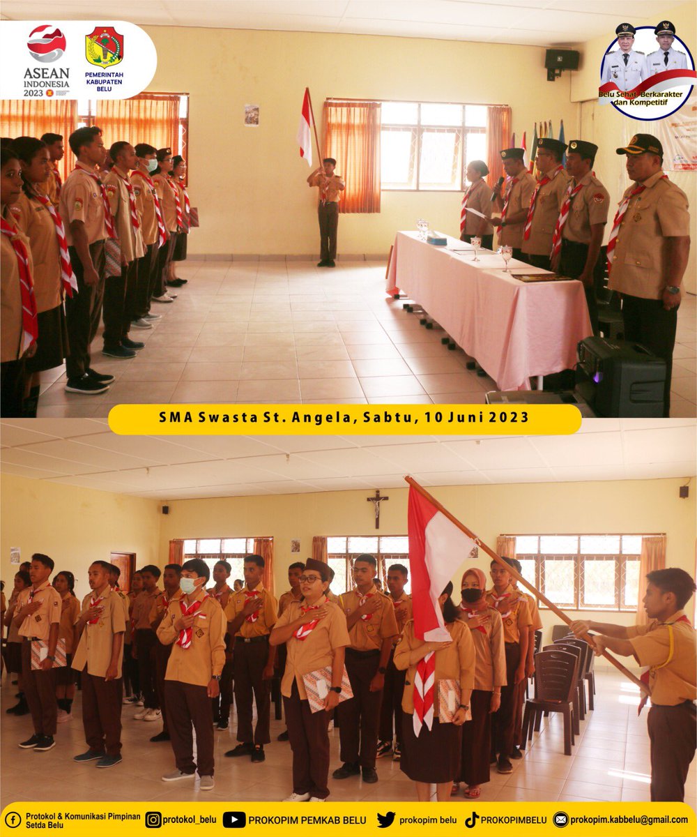 prokopimbelu's tweet photo. Pelantikan SAKA POM Tingkat Kwartir Cabang Gerakan Pramuka Cabang Belu. #bupatibelu
#wakilbupatibelu
#sekdabelu
#atambuakotaperbatasan
#pemkabbelu
#belusehatberkarakterdankompetitif
#perbatasanindonesiatimorleste
#prokopimbelu                                 #PemprovNTT https://t.co/yICOh3cbSd