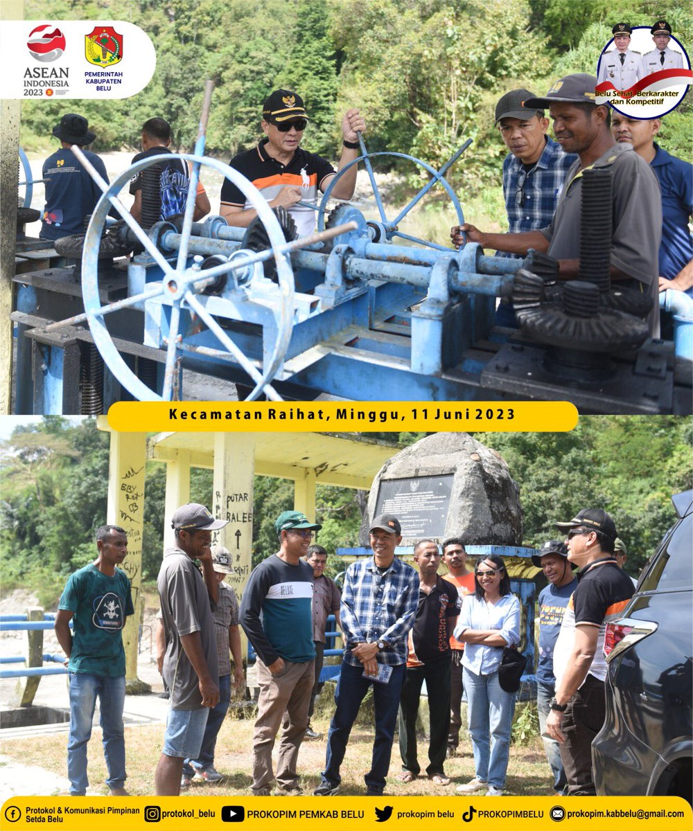 prokopimbelu's tweet photo. Bupati Belu Tinjau Saluran Irigasi Di Tapal Batas RI-RDTL. #bupatibelu
#wakilbupatibelu
#sekdabelu
#atambuakotaperbatasan
#pemkabbelu
#belusehatberkarakterdankompetitif
#perbatasanindonesiatimorleste
#prokopimbelu                                 #PemprovNTT https://t.co/yBEZnI51i0