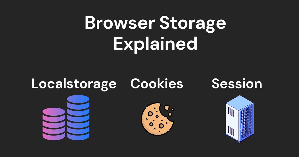 Learning about browser storage❔
I Got You👇

New article: yashnirmal.hashnode.dev/browser-storag…

#buildinpublic 
#learninpublic