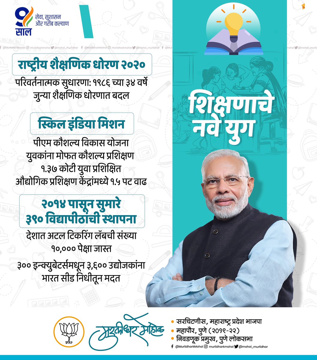 शिक्षणाचे नवे युग!

#9YearsOfSeva #9YearsOfModiGovernment #9yearsofmodigovt #Education #SkillIndiaMission

@narendramodi 
@JPNadda 
@blsanthosh 
@tarunchughbjp 
@Dev_Fadnavis 
@cbawankule 
@BJP4India 
@BJP4Maharashtra