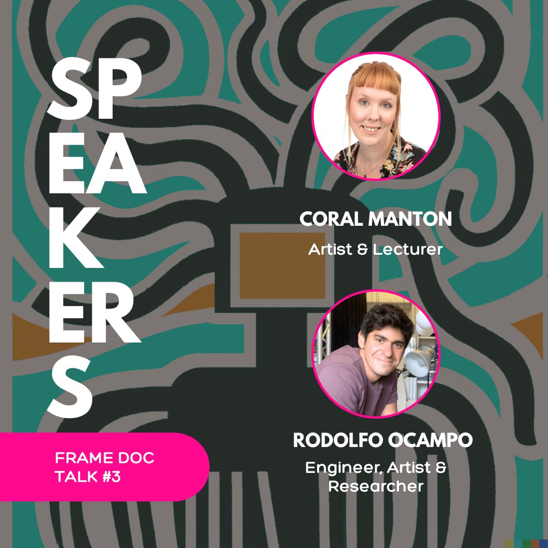 Meet the speakers for our next #FrameDocTalk. We're talking about #AI, #art and creativity with @_RodolfoOcampo and @coral_manton. Join us for a conversation on how artists can collaborate with AI, the opportunities and the challenges. Tix free. eventbrite.com.au/e/meet-your-ma…