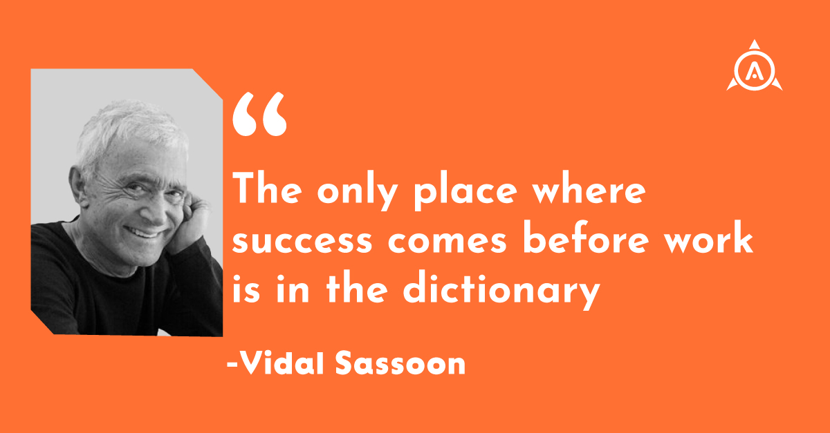 The only place where success comes before work is in the dictionary - Vidal Sassoon 😃

#vidalsassoon #quotes #morningquotes #work #success #dictionary #ankidyne #MotivationalQuotes