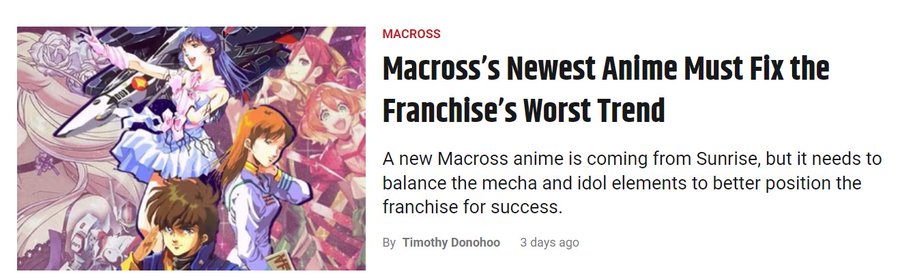Oh God.....i dont wanna hear an opinion about Macross from someone in a country that have birthed Robotech 😩