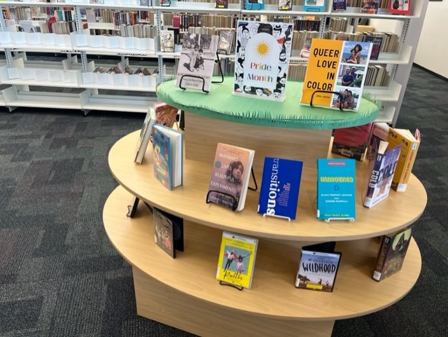 PhxLibrary's tweet photo. #CesarChavezLibrary has #PrideMonth reads for the taking. 🌈📚 Celebrate Pride Month with a hand-picked title. https://t.co/rjYT5ZfFjw #LGBTQ #JustReadPPL #PhoenixPublicLibrary #PHX https://t.co/7tIk3NMK6s