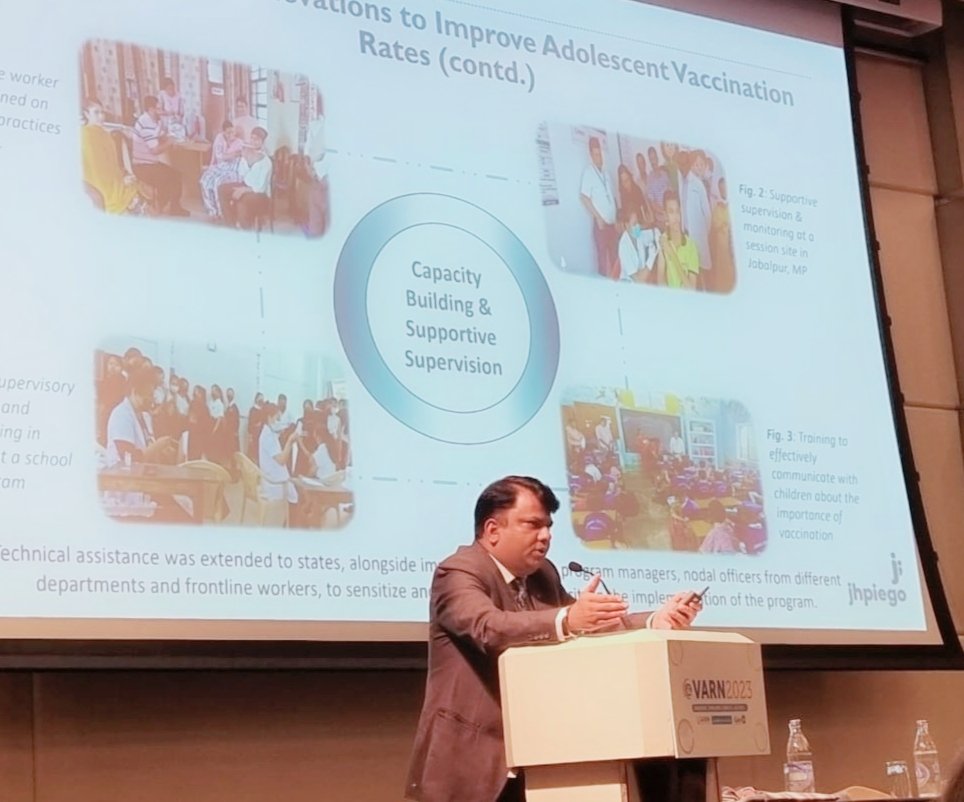 Exciting times at #Varn2023! @Jhpiego thrilled to share insights on adolescent vaccination, shedding light on the importance of protecting our youth. Grateful for the opportunity to contribute to this vital conversation. #Healthcare #YouthProtection #adolescentvaccinatiom '