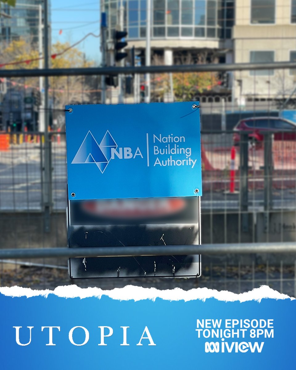 workingdogprod's tweet photo. A brand new episode of #UtopiaABC airs tonight 8pm on @ABCTV + iview 👷‍♀️ https://t.co/5RblzffCxg