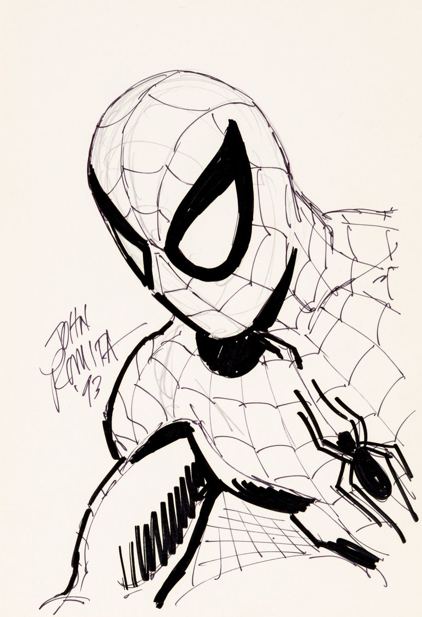 SpiderManArts's tweet photo. Spider-Man by John Romita Sr. 

Rest In Peace. https://t.co/8JSIMXBMnC