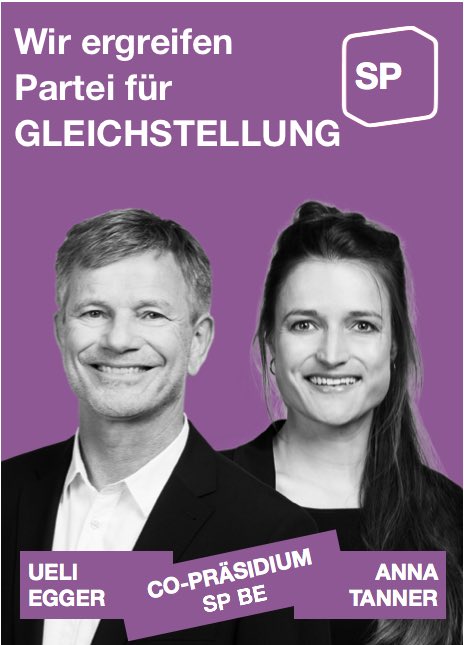 Gleiche Rechte und Chancen für alle sind leider noch keine Selbstverständlichkeit. #Frauenstreik #Gleichstellung #Elternzeit <a href="/spkantonbern/">SPBE</a>