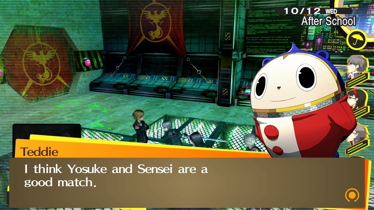 teddie wants yosuke romance route back