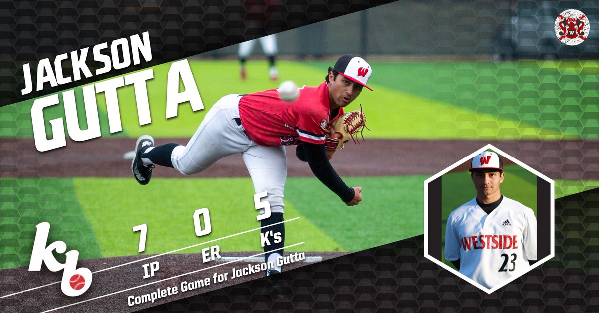 And you're weekly reminder that '23 <a href="/Grinnell_BSB/">Grinnell Baseball</a> commit <a href="/jackson_gutta/">Jackson Gutta</a>  is a really good pitcher. 

CG, 7IP, 0ER, 5 K's