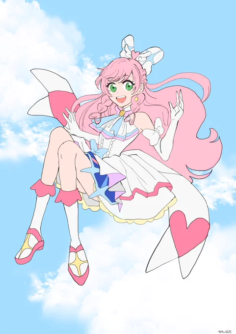 プリキュアは永遠の憧れだわ…可愛すぎ  #キュアプリズム #Precure