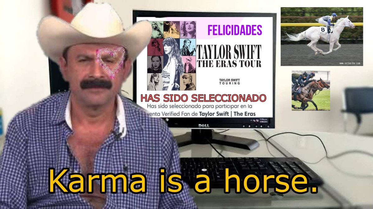 marceagcast's tweet photo. Swiftie: ¿Por qué a casi nadie del fandom le llego el correo de Verified fan?

El sr. fan de las carreras de caballos que se quedó afuera del hipodromo: https://t.co/PDLYkvOlwg