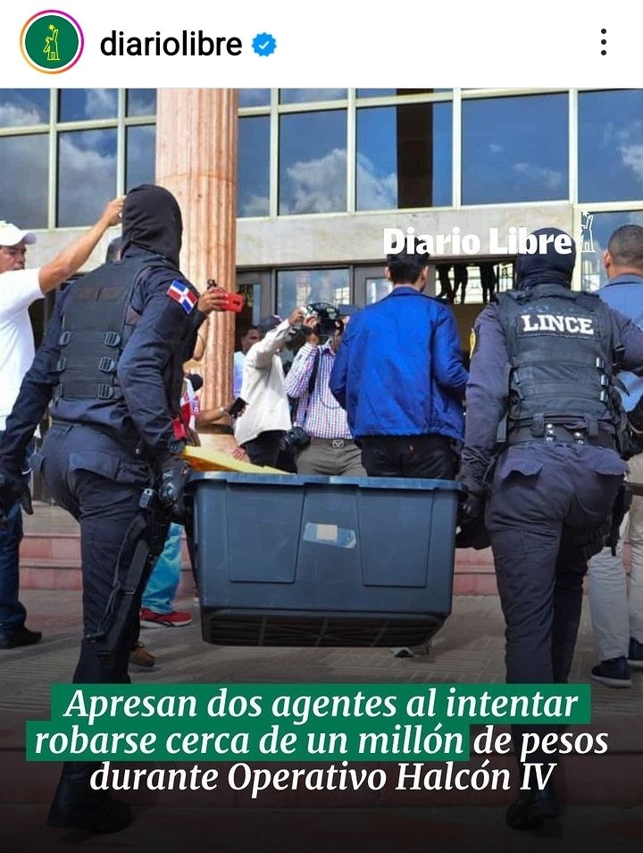 🚨 |#SucesosDL| Apresan dos agentes al intentar robarse cerca de un millón de pesos durante Operativo Halcón IV

🔗ow.ly/MYHq50ONFe9

#DiarioLibre #Agentes #OperativoHalcónIV #Evidencia