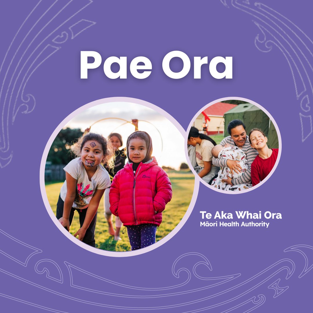 Pae Ora focuses on hauora for our whānau, hapori and kaimahi...it is our goal.

Health and wellbeing is more than the absence of illness - it’s how we thrive as individuals, whānau, hapū and iwi!

#PaeOra #MāoriHealth