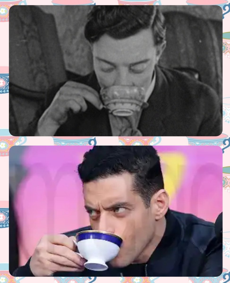 Tea Time ☕ 

And i'm sure if Buster was alive he would be having Tea with Rami ☕

#BusterKeaton #RamiMalek #BusterKeatonBiopic ☕

☕ @BusterKeatonSoc 
☕ @NellyBelle3379 
☕ @BusterKGifs 
☕ @AAOsAwesomeFans