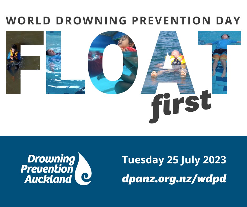 World Drowning Prevention Day is on Tuesday 25 July.
Ways to get involved:
💧Going blue for drowning prevention
💧Learn to Float first
💧Attend 'He Taonga Te Wai' dawn event
Click to read our newsletter bit.ly/3CqsrzF 
#DPAfloatfirst #DPAgoingblue #DrowningPrevention