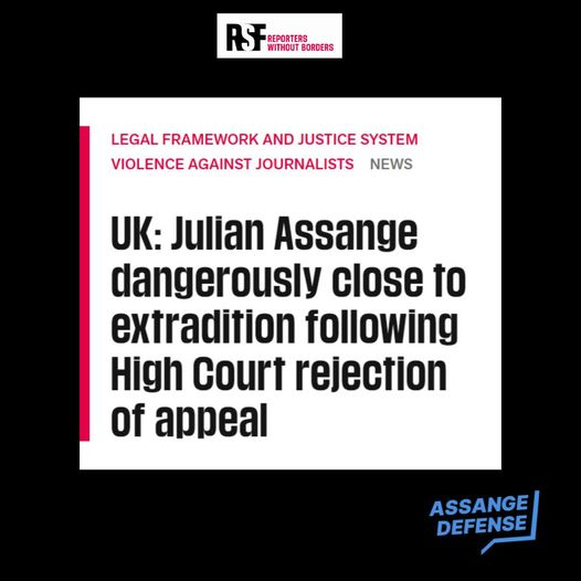 WLArtForce's tweet photo. 'This is not a drill. Julian is dangerously close to extradition. We need to turn up the volume and tell our elected officials: #DROPTHECHARGES
Link to call your representatives below. 

Please amplify!'

Assange defense
https://t.co/YIoZovm156 https://t.co/bJZ2wgOPt9