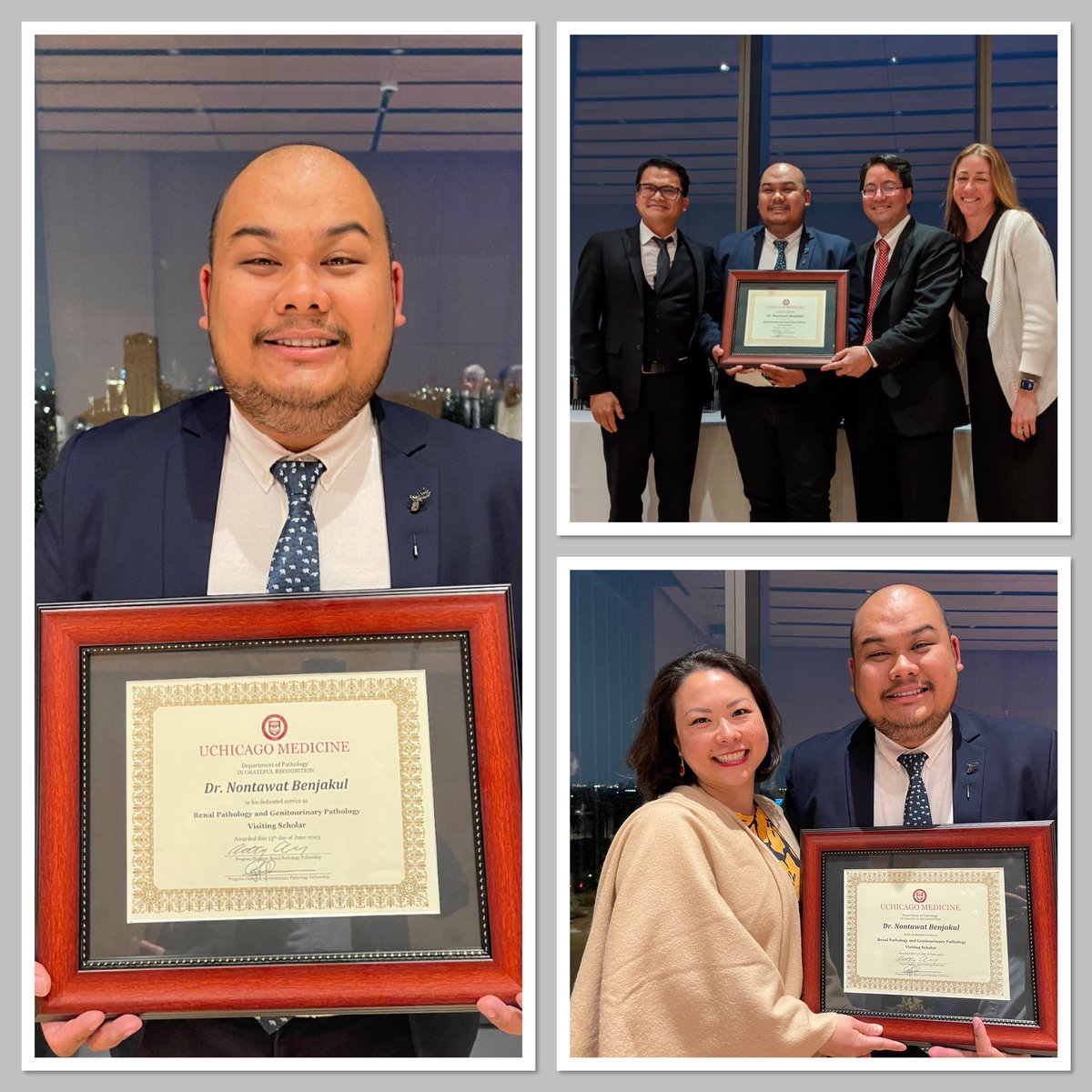 Nontawat Benjakul, MD, FRCPath (Thailand) (伍东智) (@nb_nontawatmd) on Twitter photo Mission Complete!!! #graduation2023
Thank you <a href="/ChangUCanSpare/">Anthony Chang, MD (張賀文)</a> <a href="/GladellPaner/">Gladell Paner, MD</a> <a href="/hawkssox/">Kammi Henriksen</a> for having me here and allowing me to have an amazing here in Chicago.
Oh I wanna let all of you know, I cannot have a great time here without all of you.
Thank you ♥️ Mission Complete!!! #graduation2023
Thank you <a href="/ChangUCanSpare/">Anthony Chang, MD (張賀文)</a> <a href="/GladellPaner/">Gladell Paner, MD</a> <a href="/hawkssox/">Kammi Henriksen</a> for having me here and allowing me to have an amazing here in Chicago.
Oh I wanna let all of you know, I cannot have a great time here without all of you.
Thank you ♥️