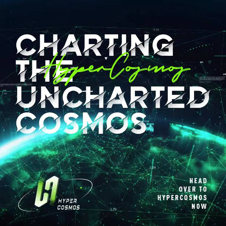 With unwavering curiosity and a thirst for discovery, we set out to chart the uncharted territories of the HyperCosmos. 🚀

Explore more: 🪐 hypercosmos.net 

#HyperCosmos #metaverse #blockchain #crypto #nft #defi