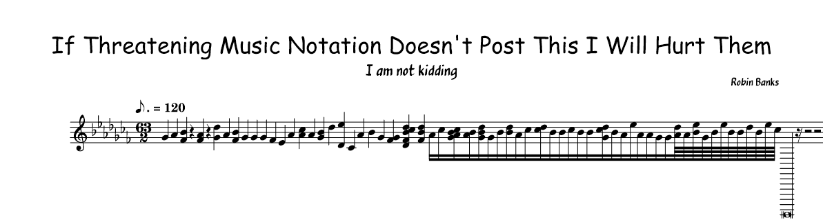 Threatening Music Notation tweet media