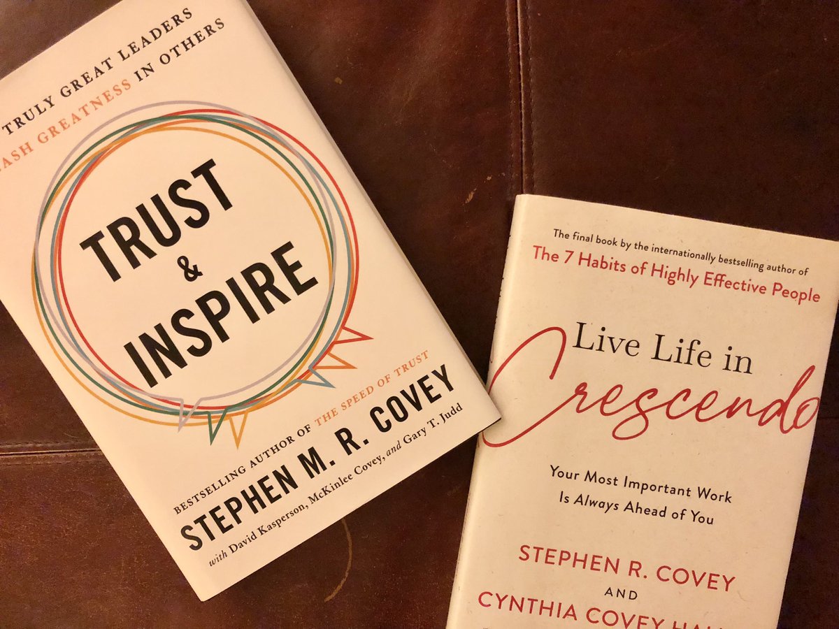 “Trust & Inspire” or “Live Life in Crescendo?”  

All other book recommendations are welcomed! 

#books2read #SummerReading #SummerReadingChallenge #LeadershipMatters