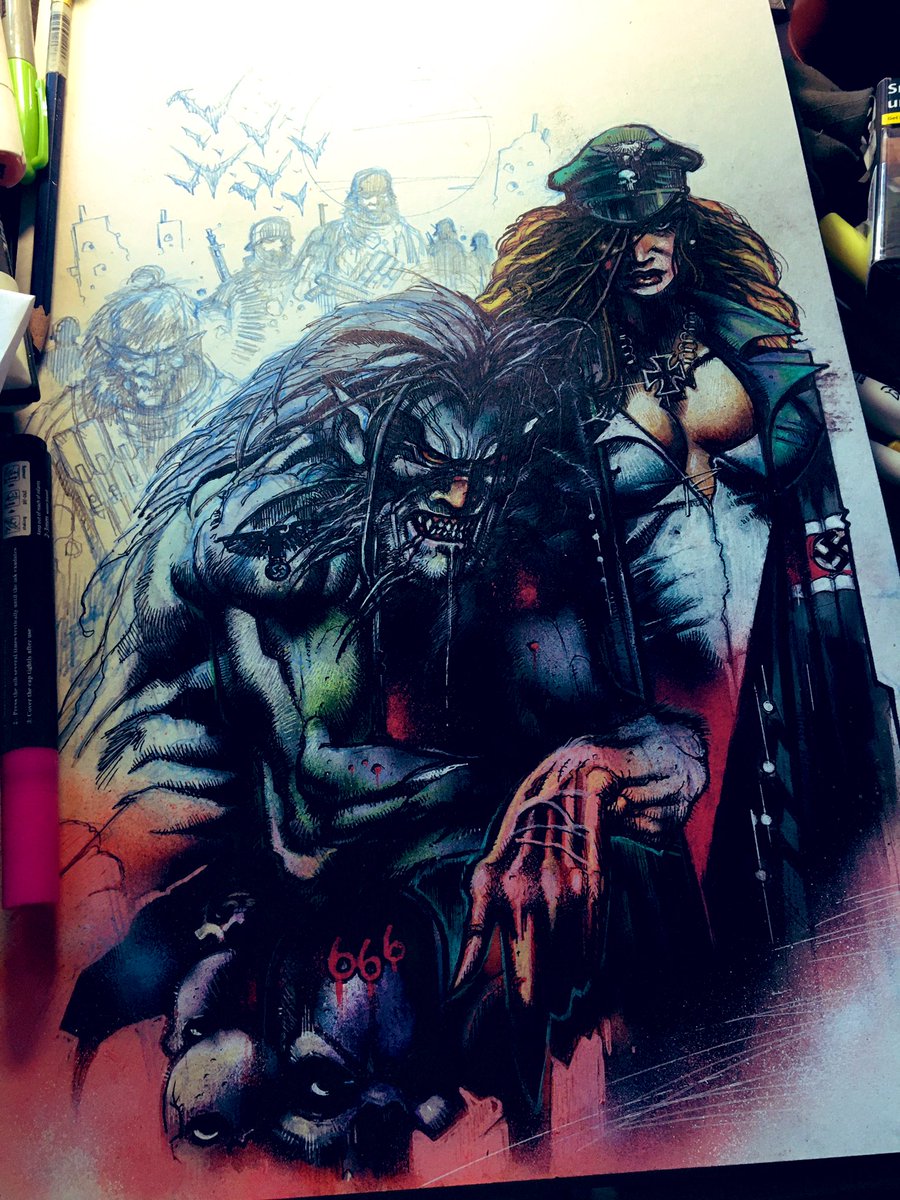 andysawyers75's tweet photo. … this piece I’m working on right now will be given away to one lucky backer of Unit 666 - don’t worry if you’ve already pledged your hood to go, if not, don’t delay and pledge here: https://t.co/92gZKdusTz https://t.co/qbx3yIaKzl