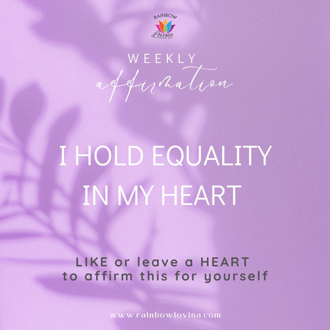 ✨I HOLD EQUALITY IN MY HEART✨
LIKE or leave a HEART to affirm this for yourself

#affirmations #weeklyaffirmation #spiritualbeing #selflove #selfcare #higherawareness  #thehigherself  #highervibration  #innerguidance  #innergrowth #mindfulness #transformation #positivemindset #