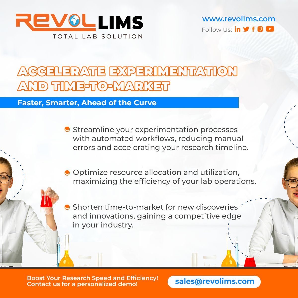 revol_official's tweet image. Revol LIMS software accelerates experimentation, reduces errors, saves time, and optimizes resources allocation. Say goodbye to the competition and hello to streamlined workflows.  Don&apos;t let outdated lab technology hold you back. 

#revollims #lims #limssoftware