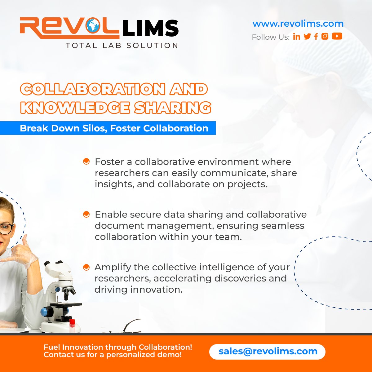 revol_official's tweet image. Revol LIMS software accelerates experimentation, reduces errors, saves time, and optimizes resources allocation. Say goodbye to the competition and hello to streamlined workflows.  Don&apos;t let outdated lab technology hold you back. 

#revollims #lims #limssoftware