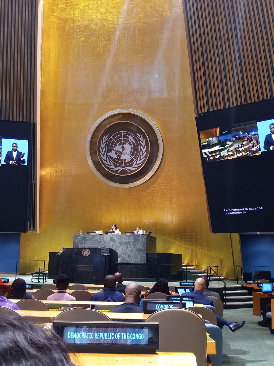 Minpvh_apvRDC's tweet image. #COSP16/Mise en œuvre de la #CDPH: À New-York Me Irène #Esambo parle des efforts du Gouvernement de la #RDC et les défis à relever notamment la guerre d'agression #Rwandaise devenue machine à fabrication des personnes handicapées.@FrancKitenge
@Presidence_RDC
@USAmbDRC