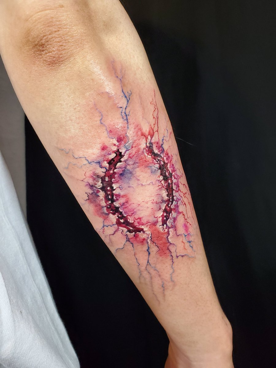 154 PCS Halloween Scar Temporary Tattoos - Horror Seychelles | Ubuy, image size:900x1200